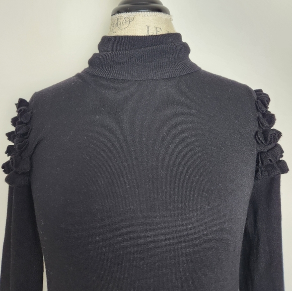 BEDO Black Knit Longsleeve Dress - Picture 8 of 10
